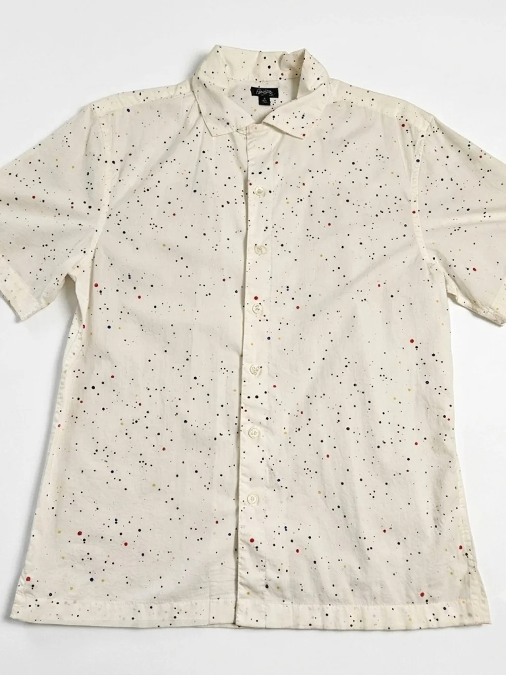 City Streets Paint Splatter Button Down Shirt